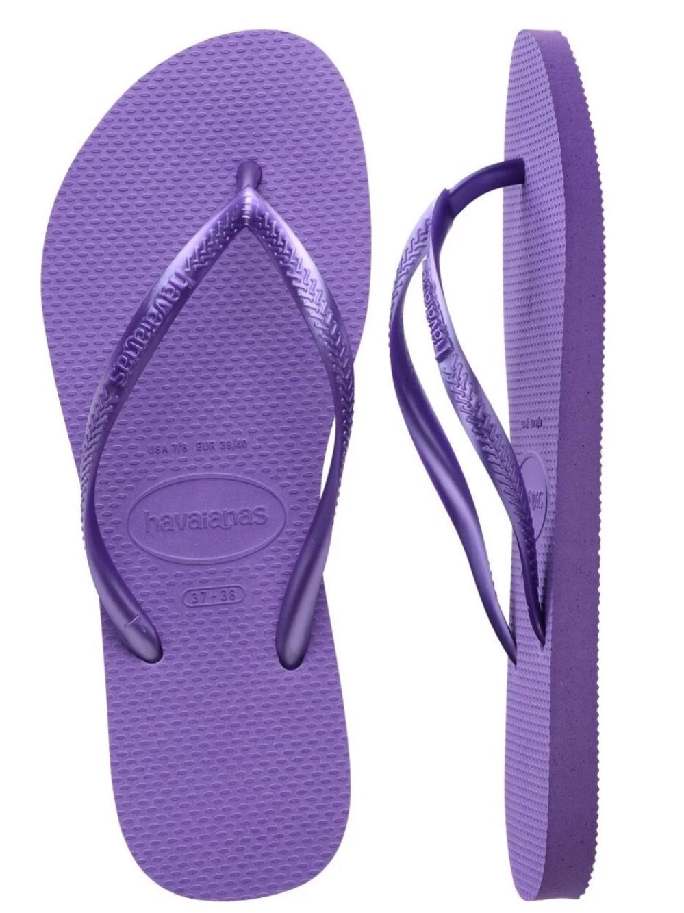 Little Girl Havaianas Sz 11 Purple EUC
